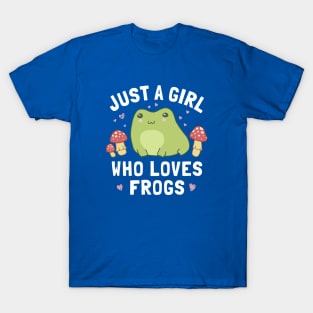 Frogs and Mushrooms, World of a Girl With a Deep Love for Nature T-Shirt